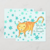 Warm Fuzzies & Winter Flurries Christmas Card (Vorne/Hinten)