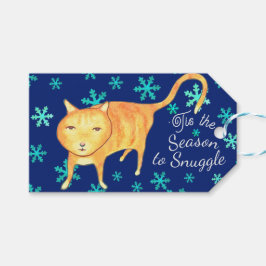 Warm Fuzzies & Winter Flurries Christmas Cat Geschenkanhänger