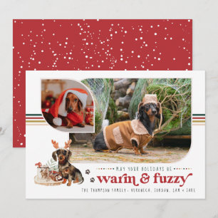 Warm & Fuzzy Foto-Karte für den Urlaub für Haust Feiertagskarte