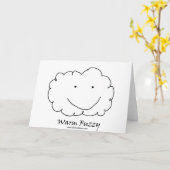 Warm Fuzzy Karte (Gelbe Blume)