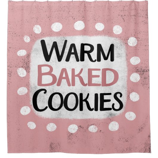 Warm gebackene Cookies Duschvorhang (Vorderseite)