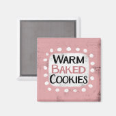 Warm gebackene Cookies Kühlschrank Magnet (Vorderseite/Rückseite)