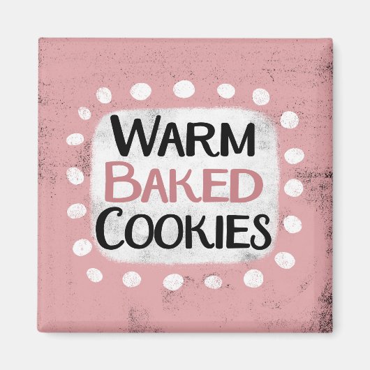 Warm gebackene Cookies Kühlschrank Magnet (Vorne)