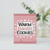 Warm gebackene Cookies Postkarte (Stehend Vorderseite)