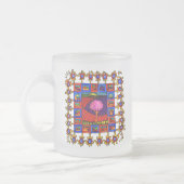 Warm gekleurde landschapjes met vrolijke lijst! mattglastasse (Links)