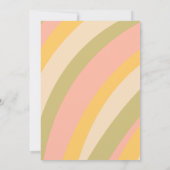 Warm-Gelb Retro Vielen Dank, dass Sie Vivid signie Dankeskarte (Rückseite)