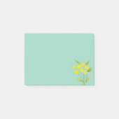 Warm gelbe Blume Bouquet Ästhetik Nachhinweise Post-it Klebezettel (Vorderseite)
