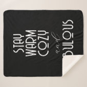 Warm gemütlich und vornehm bleibe | Erstellen Sie Sherpadecke (Vorderseite (Horizontal))