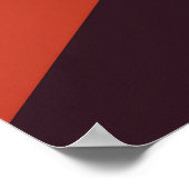 Warm Geometric Abstract Wall Art Poster (Ecke)