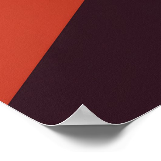 Warm Geometric Abstract Wall Art  Poster (Ecke)