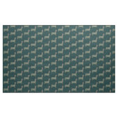 Warm Gold Gradient Paw Print Dog Silhouette Fabric Stoff (Yard (91,4 cm))