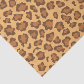 Warm Golden Brown Classic Leopard Print Decoupage Seidenpapier (Ausschnitt)