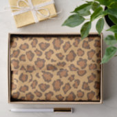 Warm Golden Brown Classic Leopard Print Decoupage Seidenpapier (Geschenk)