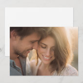 Warm Golden Candid Photo Einladung (Vorne/Hinten)