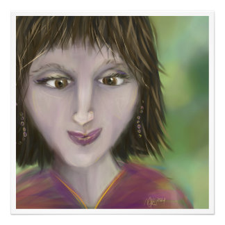 Warm Grace Personality Portrait Feminine Art Fotodruck