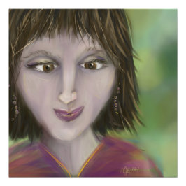 Warm Grace Personality Portrait Feminine Art Fotodruck