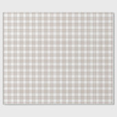 Warm graue Karierte Wrapping Pattern Roll Geschenkpapier (Flach)