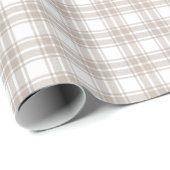 Warm graue Karierte Wrapping Pattern Roll Geschenkpapier (Rolleneckpunkt)
