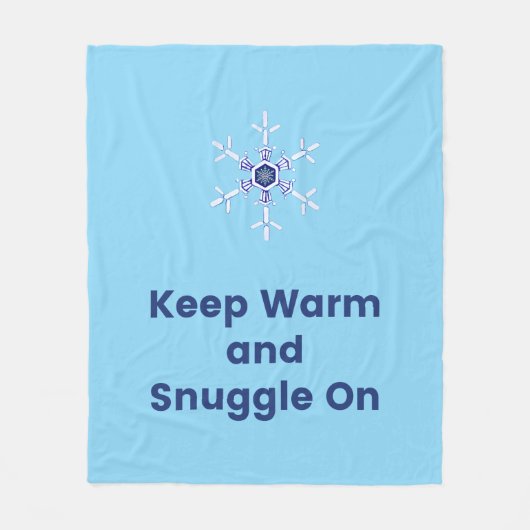 Warm halten und in den Wurf kuscheln Fleecedecke (Vorderseite)