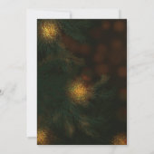 Warm Hand-Painted Reindeer Ornament Christmas  Einladung (Rückseite)