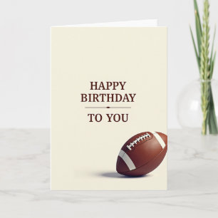 Warm Happy Birthday Oval Ball Karte