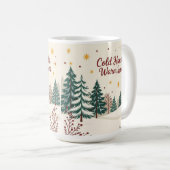 Warm hearts holiday merry christmas kaffeetasse (VorderseiteRechts)