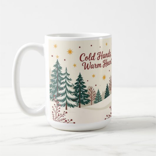 Warm hearts holiday merry christmas kaffeetasse (Links)