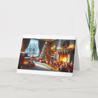 Warm Holiday Hearth" Einladung