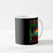 Warm Holiday Wishes Christmas Lights Sweater Dumps Kaffeetasse (VorderseiteRechts)