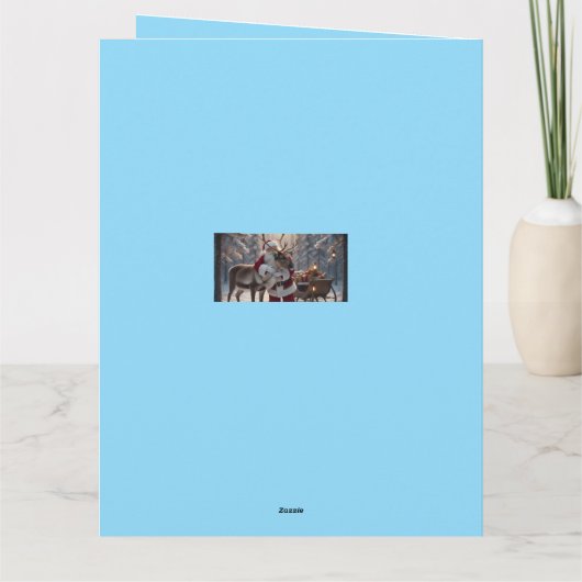 Warm Hugs in a Winter Wonderland Karte (Rückseite)