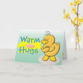 Warm Hugs Karte (Gelbe Blume)