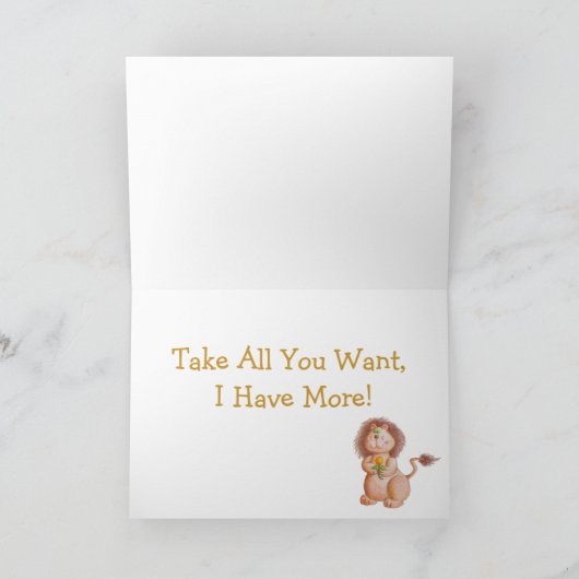 Warm Hugs! Karte (Innenseite)