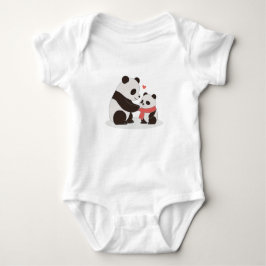 Warm Hugs, Panda-Liebe Baby Strampler