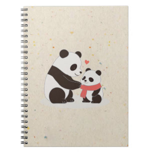 Warm Hugs, Panda-Liebe Notizblock