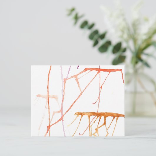 Warm Jelly Fish Postkarte (Stehend Vorderseite)