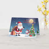 Warm & Joyful Christmas Greetings Karte (Gelbe Blume)