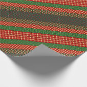 Warm Kariert Geschenkpapier (Ecke)
