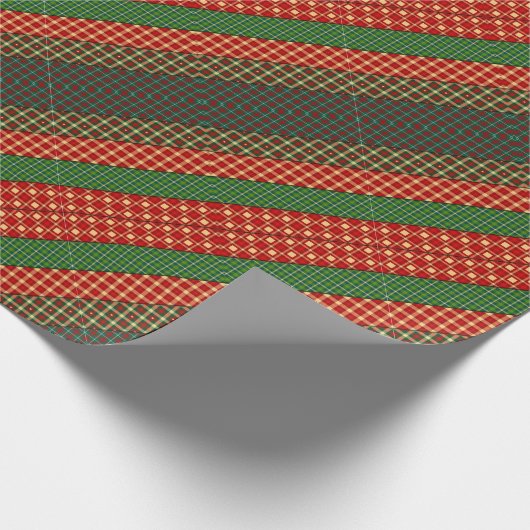 Warm Kariert Geschenkpapier (Ecke)