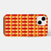 Warm Kariert iPhone Hülle (Rückseite (Horizontal))