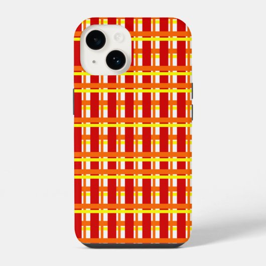 Warm Kariert iPhone Hülle (Rückseite)
