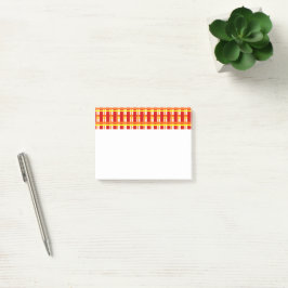 Warm Kariert Post-it Klebezettel