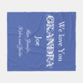 Warm & knuddelig Geschenk für Opa. Großartig, kund Fleecedecke (Vorderseite (Horizontal))