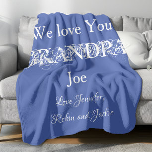 Warm & knuddelig Geschenk für Opa. Großartig, kund Fleecedecke