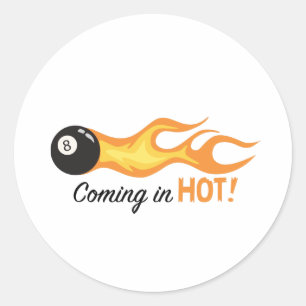 Warm kommen runder aufkleber