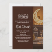 Warm Lantern Table Setting Ramadan Iftar Dinner Einladung (Vorderseite)