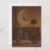 Warm Lantern Table Setting Ramadan Iftar Dinner Einladung (Rückseite)