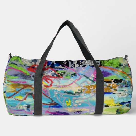 Warm Layers by Lydia's Art Sangria Duffle Bag (Vorderseite)