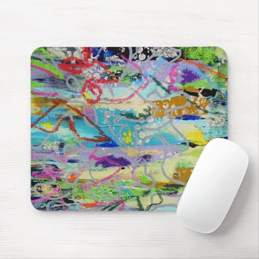 Warm Layers by Lydia's Art Sangria Mousepad (Mit Mouse)
