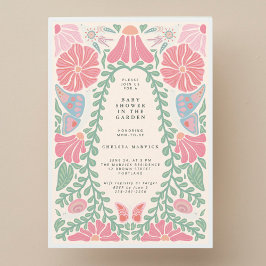 Warm light Garden Baby Shower Invitation Einladung