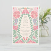 Warm light Garden Baby Shower Invitation Einladung (Stehend Vorderseite)